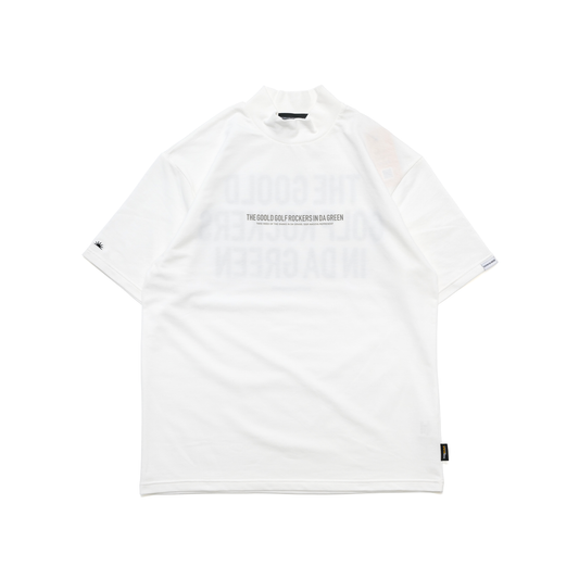 TEAM LOGO SNAKE CORDURA®︎ MOCK NECK TEE CHARCOAL