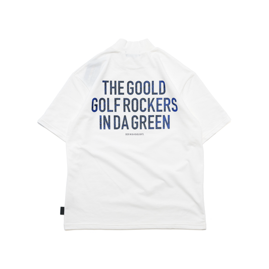 TEAM LOGO SNAKE CORDURA®︎ MOCK NECK TEE NAVY