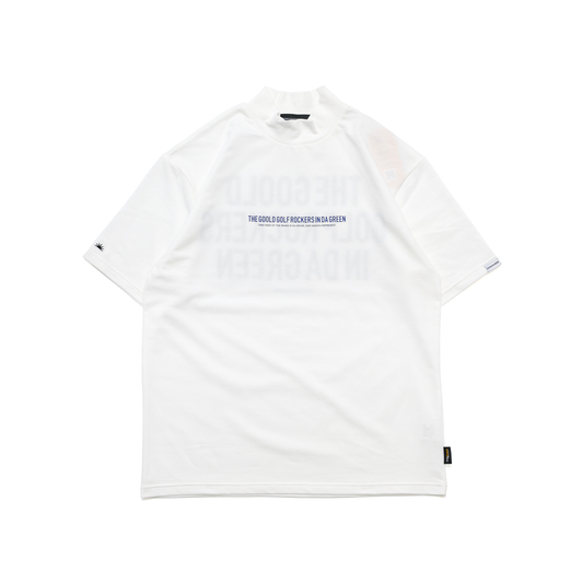 TEAM LOGO SNAKE CORDURA®︎ MOCK NECK TEE NAVY