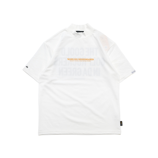 TEAM LOGO SNAKE CORDURA®︎ MOCK NECK TEE ORANGE