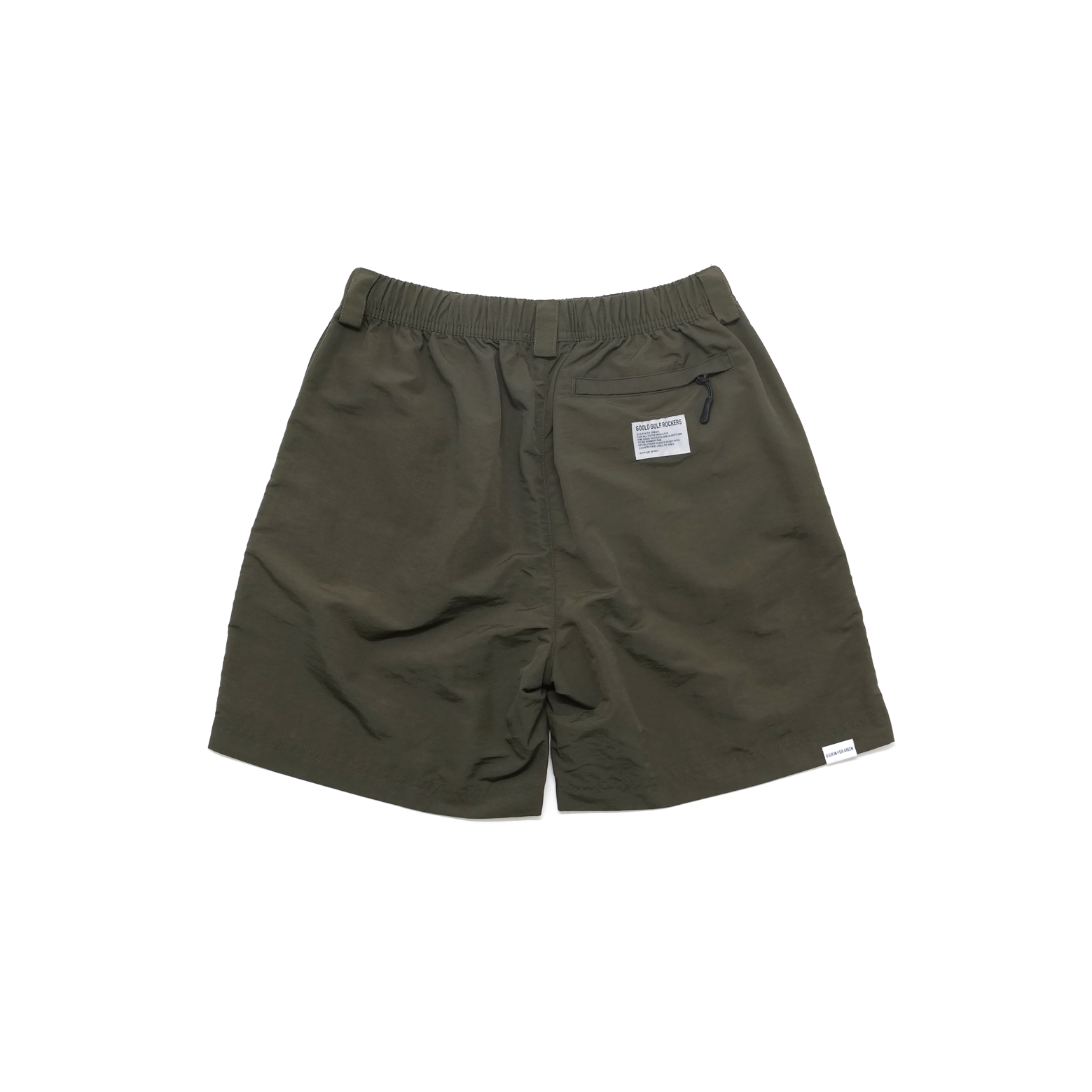 TEAM LOGO SNAKE NYLON EAZY SHORTS OLIVE – GOOLD GOLF ROCKERS