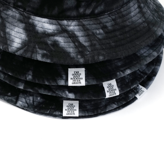 OG LOGO TIE-DYE BUCKET HAT BLACK