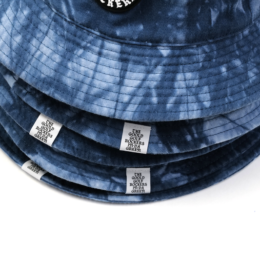 OG LOGO TIE-DYE BUCKET HAT BLUE